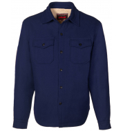 Рубашка SCHOTT Wool Blend Faux Sherpa Lined CPO Shirt BLUE