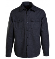 Рубашка SCHOTT Wool Blend Quilt Lined CPO Shirt GREY