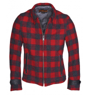 Куртка SCHOTT Rendezvous - Mens Plaid Wool Jacket P731 RED
