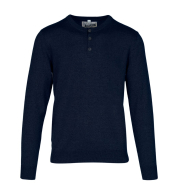 Свитер SCHOTT Cotton Henley Sweater NAVY