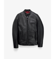 Куртка Schott Waxed Natural Pebbled Cowhide Café Leather Jacket 530 Black