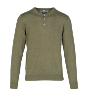 Свитер SCHOTT Cotton Henley Sweater OLV