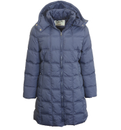 Пуховик SCHOTT Women's Long Down Filled Parka With Hood 34 NAV