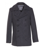 Пальто Schott 24 oz. Slim Fit Fashion Pea Coat DARK OXFORD GREY 751