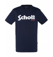 Футболка SCHOTT Crew neck T-shirt TSLOGO Navy