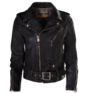 Куртка женская SCHOTT Women's Hand Vintaged Cowhide Perfecto Jacket BLK