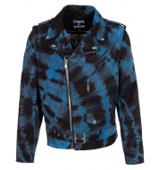 Куртка Schott NYC x Grateful Dead Men's Perfecto Motorcycle Jacket ICE BLUE