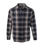 Рубашка SCHOTT Plaid Cotton Flannel Shirt GREY