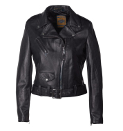 Куртка женская SCHOTT Women's Cropped Perfecto in Lambskin Leather Jacket 210W BLACK