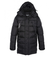 Куртка SCHOTT HOODED OVERSIZE PARKA BEAR2 BLACK/BLACK