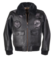 Куртка SCHOTT G1 TOP GUN (с нашивками) BLK