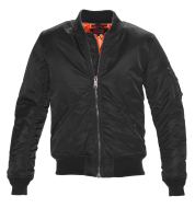Куртка Schott Nylon Flight Jacket MA-1 BLACK 9628