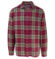 Рубашка SCHOTT Plaid Cotton Flannel Shirt BURGUNDY
