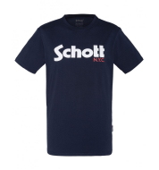 Футболка SCHOTT Crew neck T-shirt TSLOGO Navy