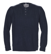 Свитер SCHOTT Button Henley Sweater SW1611 NAVY