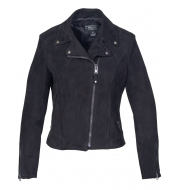 Куртка SCHOTT косуха Women's Fitted Suede Motorcycle Jacket 206W BLK