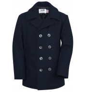 Бушлат шерсть SCHOTT Classic Melton Wool Navy Pea Coat 740 NY1