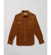 Рубашка SCHOTT Corduroy Western Shirt TOBACCO