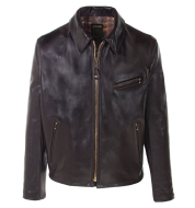 Куртка SCHOTT Classic Heavy Cowhide Racer Motorcycle Jacket BROWN 688