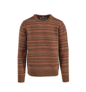 Свитер SCHOTT Fairisle Crewneck Sweater SW2460 CAMEL