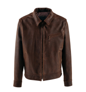 Куртка SCHOTT LIGHTWEIGHT COWHIDE TRUCKER JACKET BROWN