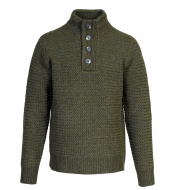 Свитер SCHOTT Men's Funnel Neck Military Sweater SW1614 MOSS