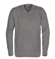 Свитер SCHOTT Button Henley Sweater SW1611 HEATHER GREY