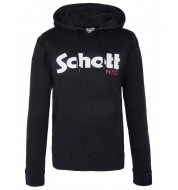 Толстовка с капюшоном SCHOTT Hoodie SW HOOD Black