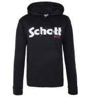 Толстовка с капюшоном SCHOTT Hoodie SW HOOD Black
