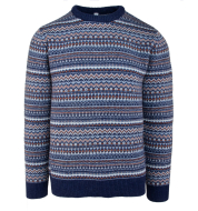 Свитер SCHOTT Fairisle Crewneck Sweater SW2460 BLUE