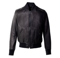 Куртка SCHOTT Lightweight Natural Pebble Cowhide Leather Bomber Jacket 237 BLACK