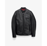 Куртка Schott Waxed Natural Pebbled Cowhide Café Leather Jacket 530 Black