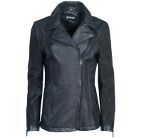 Куртка женская SCHOTT Long Lambskin Moto Jacket BLK