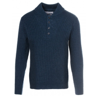 Свитер Schott Wool Blend Military Henley Sweater NAVY