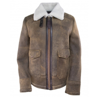 Куртка женская SCHOTT Women's Bomber Jacket Brown