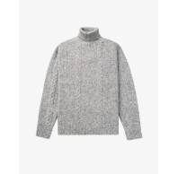 Свитер SCHOTT Men’s Tri-Blend Cable Knit Turtleneck Sweater CLOUD