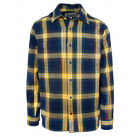 Рубашка SCHOTT Plaid Cotton Flannel Shirt GOLD NAVY