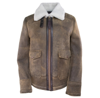 Куртка женская SCHOTT Women's Bomber Jacket Brown