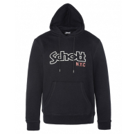 Толстовка SCHOTT Hoody Vintage Logo BLACK