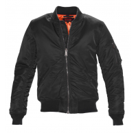 Куртка Schott Nylon Flight Jacket MA-1 BLACK 9628