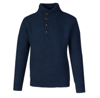 Свитер SCHOTT Men's Funnel Neck Military Sweater SW1614 NAVY