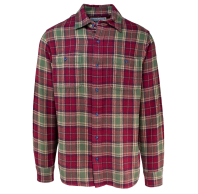 Рубашка SCHOTT Plaid Cotton Flannel Shirt BURGUNDY