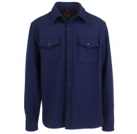 Рубашка SCHOTT Men's CPO Wool Shirt BLUE