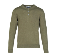 Свитер SCHOTT Cotton Henley Sweater OLV