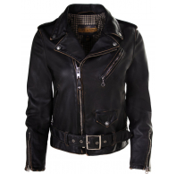 Куртка женская SCHOTT Women's Hand Vintaged Cowhide Perfecto Jacket BLK