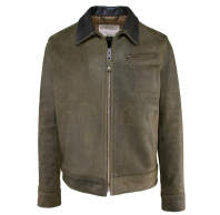 Куртка SCHOTT SUEDED COWHIDE UNLINED DELIVERY JACKET Olive