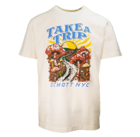 Футболка SCHOTT Heavyweight Tee with Trip Graphic OFF WHITE