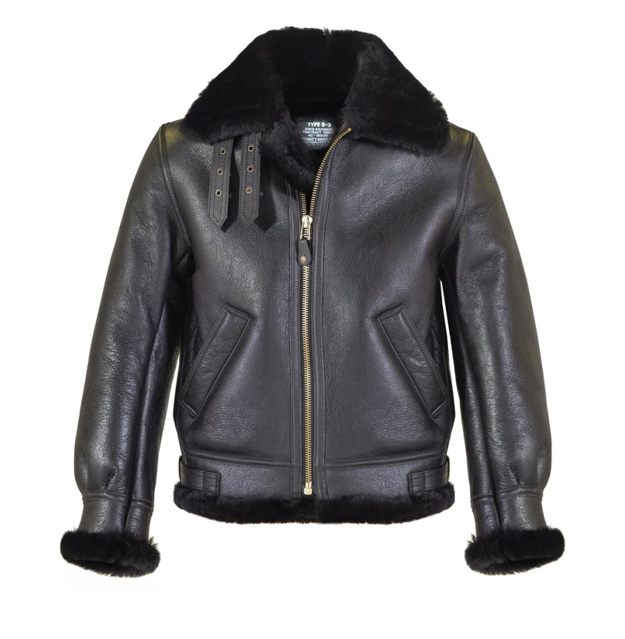 Куртка SCHOTT Classic B-3 Sheepskin Leather Bomber Jacket 257S EBONY